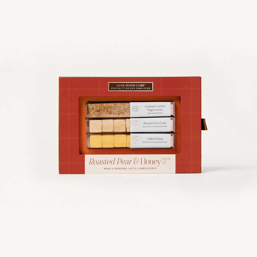 TEASPRESSA | LUXE Mixer Cube - Roasted Pear & Honey Latte Kit - Roasted Pear & Honey Cubes.