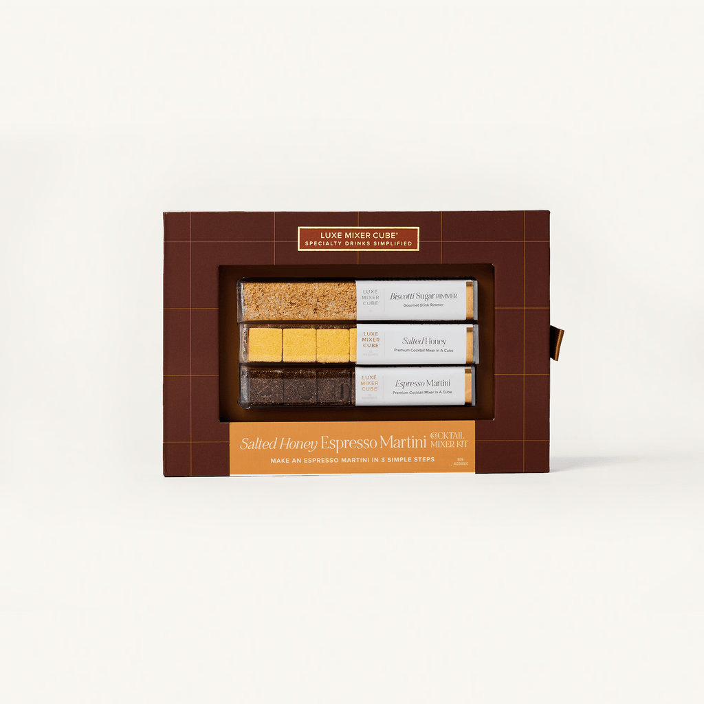 TEASPRESSA | LUXE Mixer Cube - Salted Honey Espresso Martini Mixer Kit - Cocktail Cubes.
