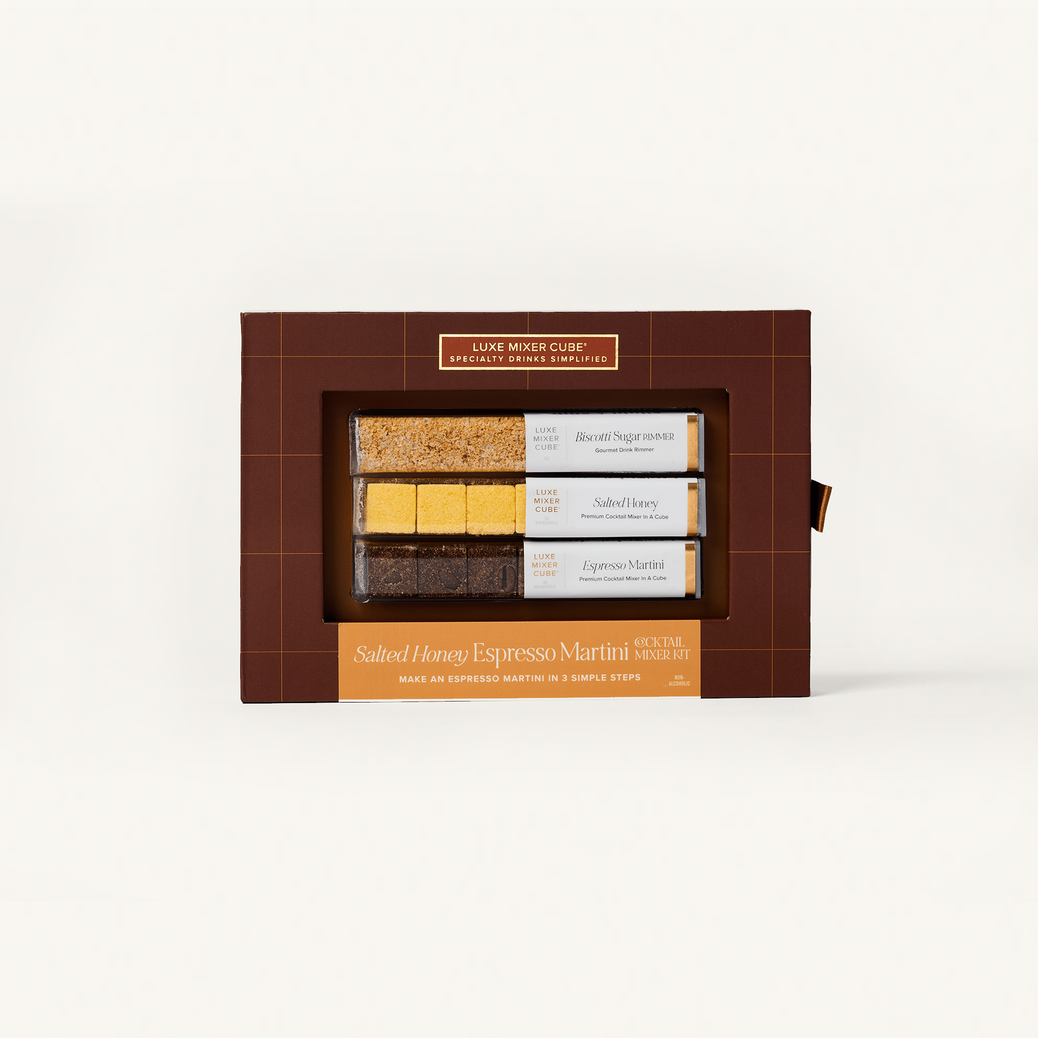 TEASPRESSA | LUXE Mixer Cube - Salted Honey Espresso Martini Mixer Kit - Cocktail Cubes.