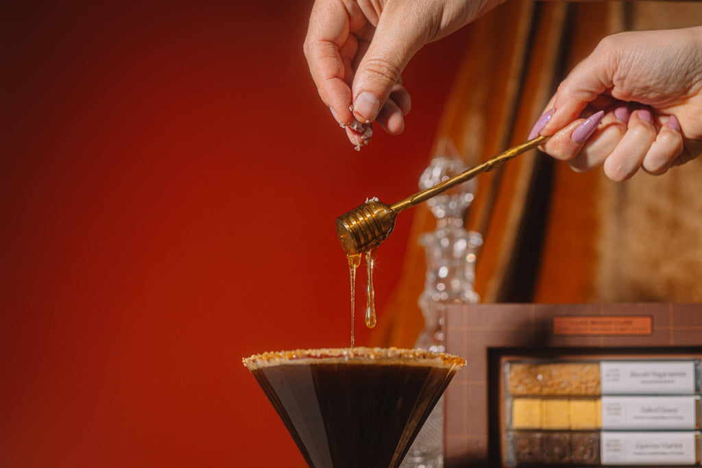 TEASPRESSA | LUXE Mixer Cube - Salted Honey Espresso Martini Mixer Kit - Cocktail Cubes.
