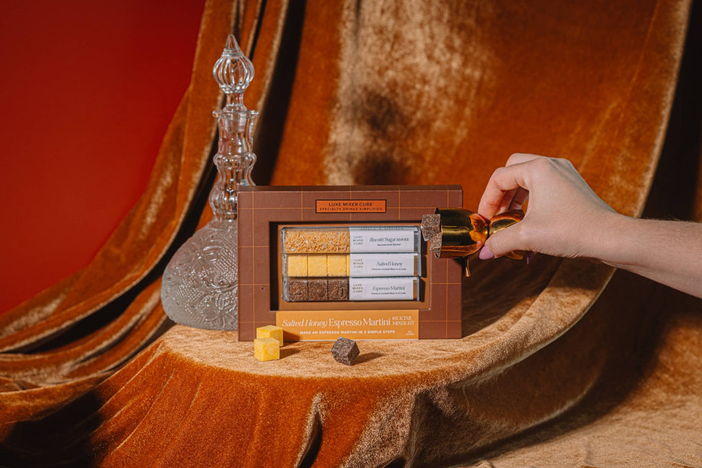 TEASPRESSA | LUXE Mixer Cube - Salted Honey Espresso Martini Mixer Kit - Cocktail Cubes.