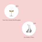 White Wine Decanter & Stemless Glass Set