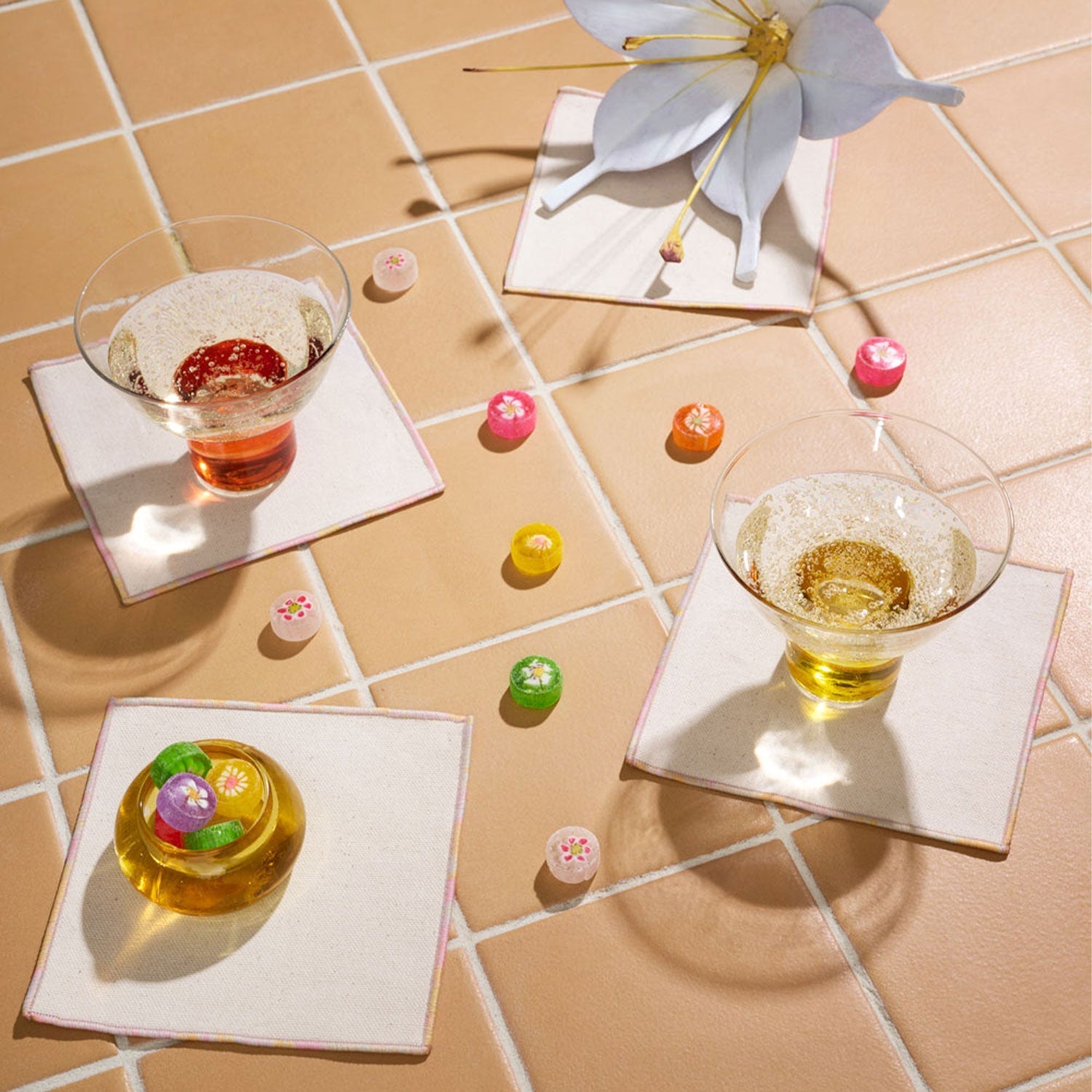 The Hummingbird Cocktail Napkins | Set of 4.