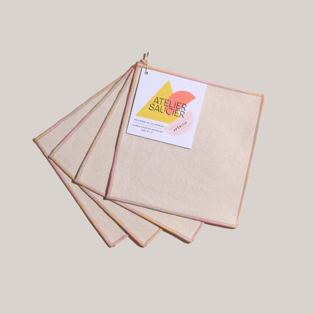 The Hummingbird Cocktail Napkins | Set of 4.