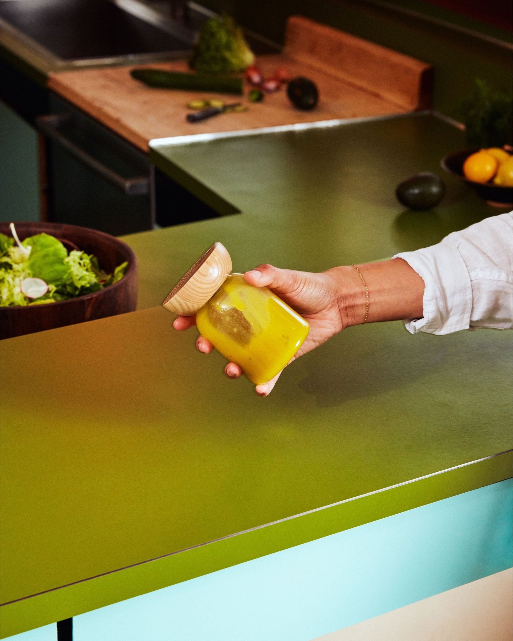 Totter Salad Dressing Shaker.