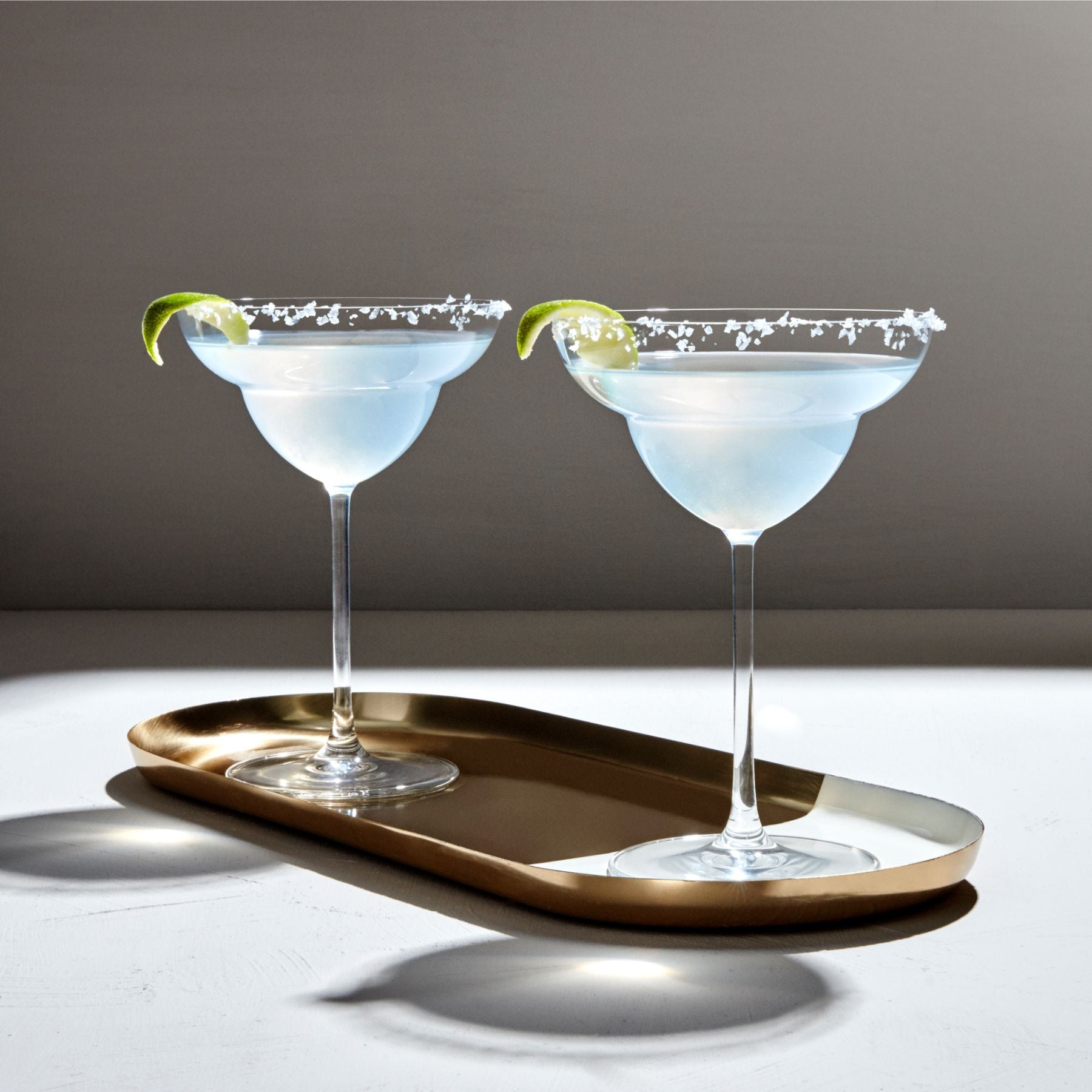 Vintage Set of 2 Margarita Glasses.