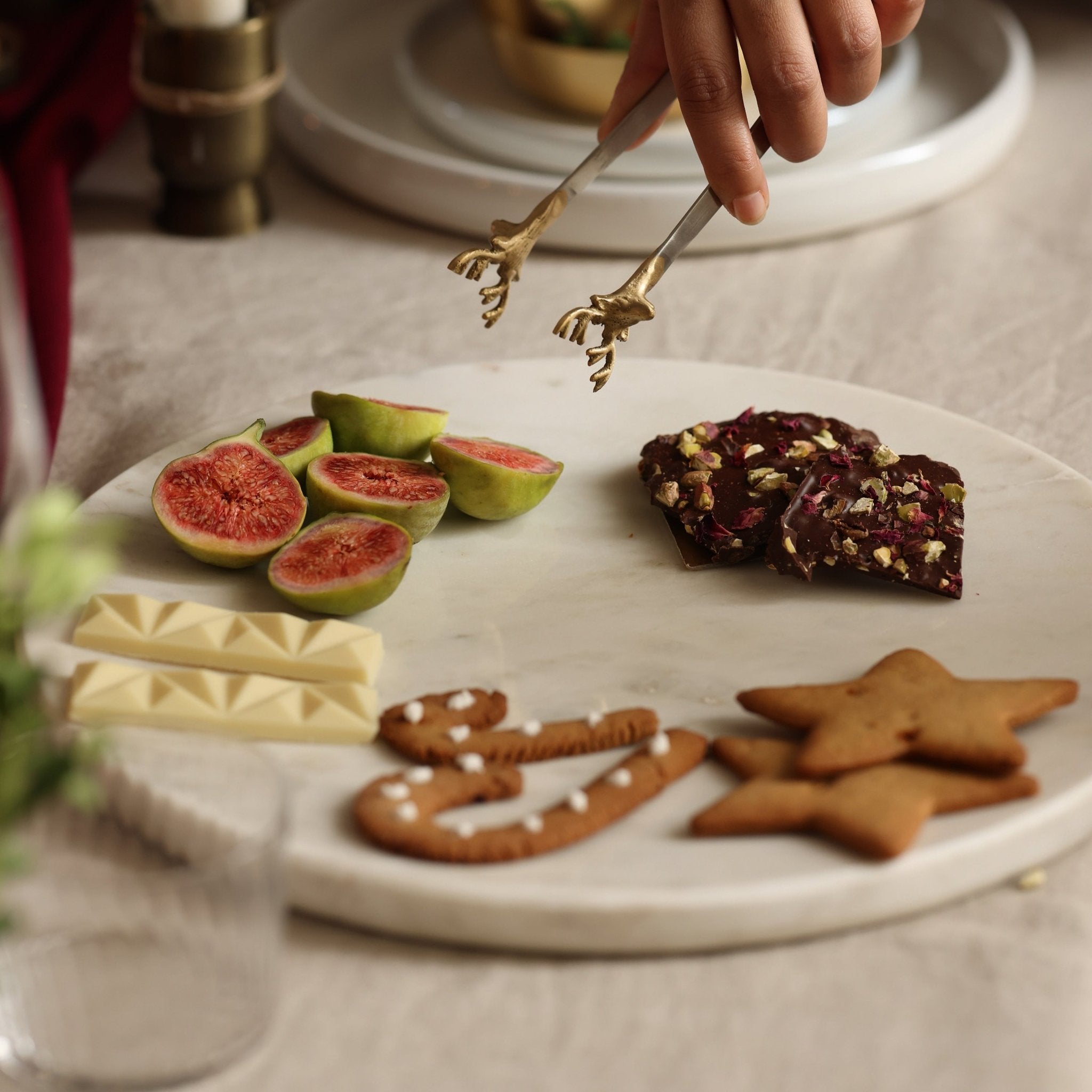 White Marble Platter.