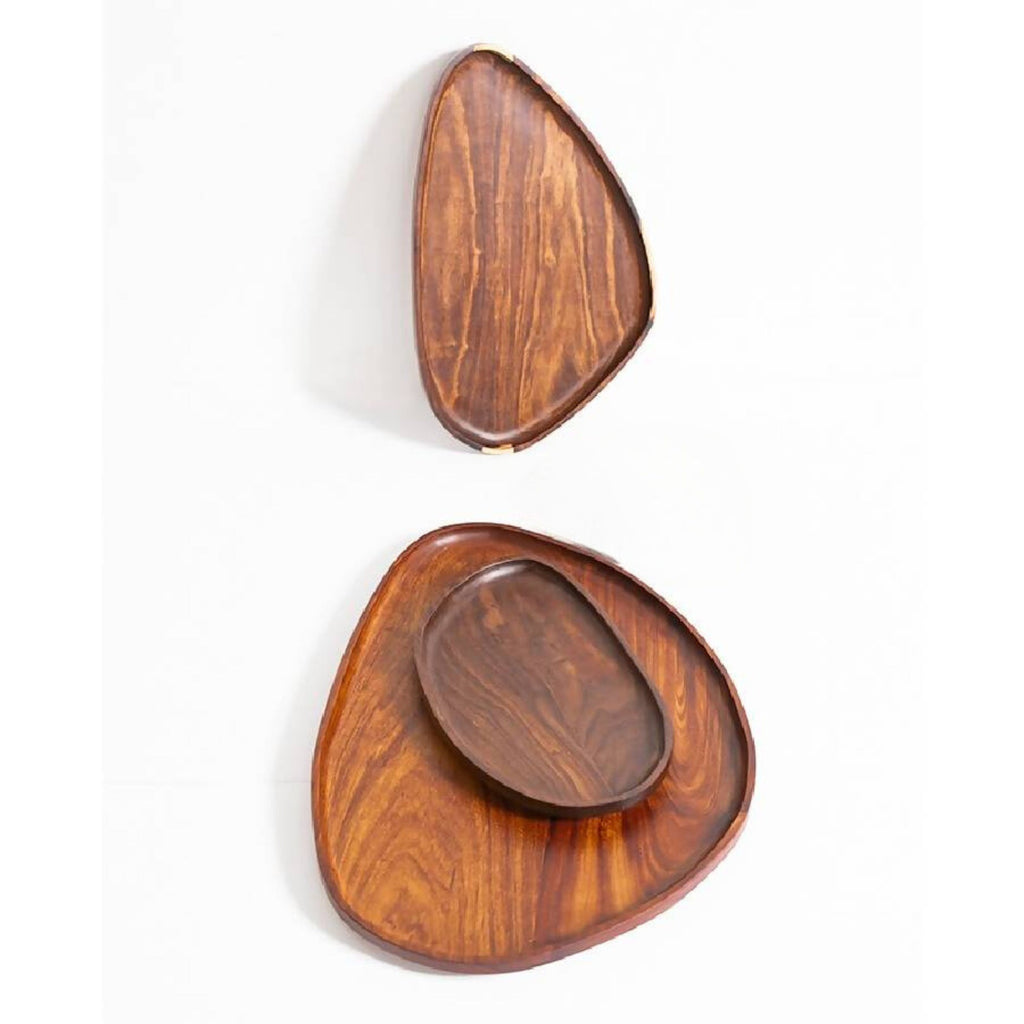 Wood Leaf Trays.