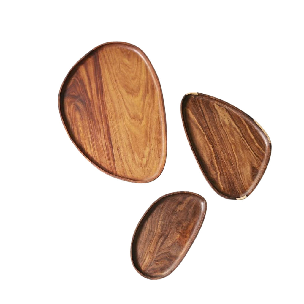 Wood Leaf Trays.