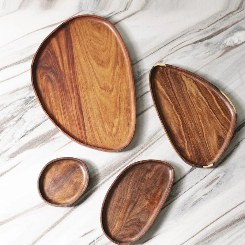 Wood Leaf Trays.